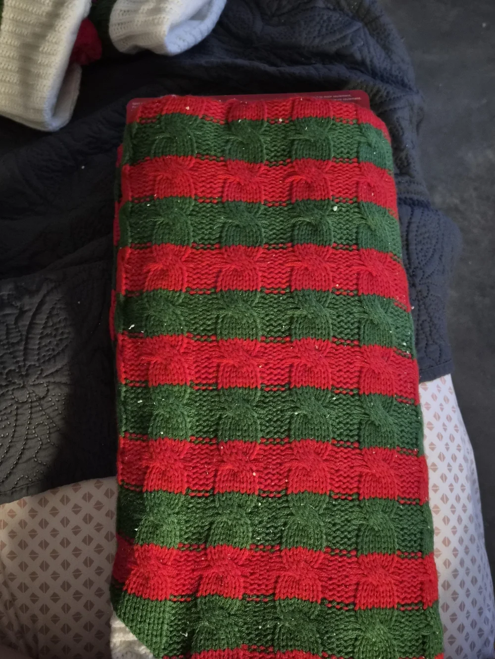 Ashland Cable-Knit Christmas Tree Skirt 48